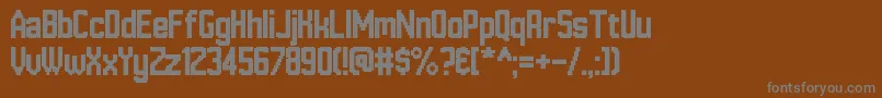 HannoverMesseSans Font – Gray Fonts on Brown Background