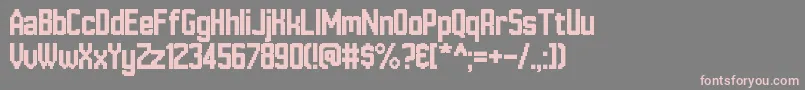 HannoverMesseSans Font – Pink Fonts on Gray Background