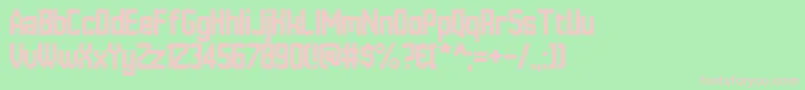 HannoverMesseSans Font – Pink Fonts on Green Background