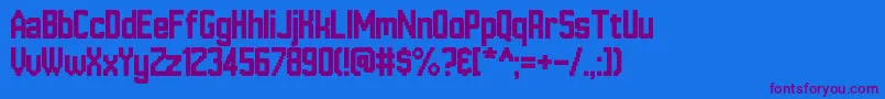 HannoverMesseSans Font – Purple Fonts on Blue Background