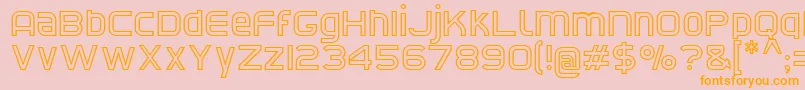 CatNorthLicht Font – Orange Fonts on Pink Background