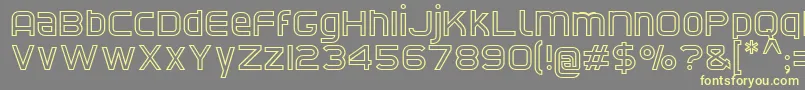 CatNorthLicht Font – Yellow Fonts on Gray Background