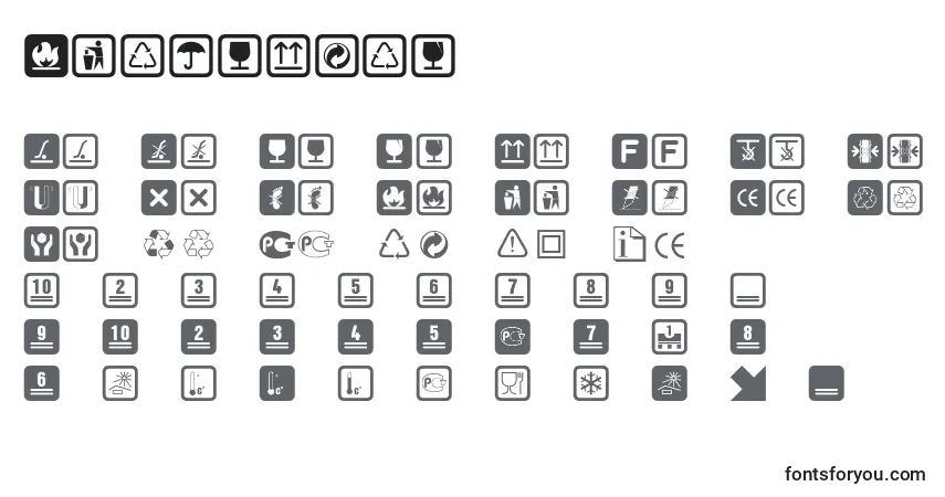 Czcionka Noticestd – alfabet, cyfry, specjalne znaki