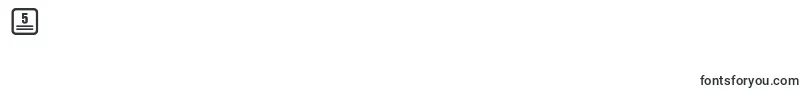 Noticestd-Schriftart – Schriften für die Ziffer 5