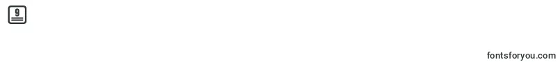 Noticestd-Schriftart – Schriften für die Ziffer 9