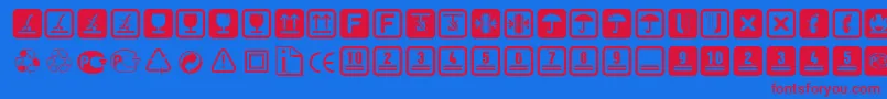 フォントNoticestd – 赤い文字の青い背景