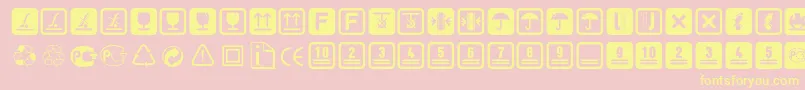 Noticestd Font – Yellow Fonts on Pink Background