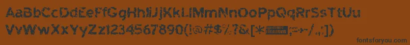 Heck Font – Black Fonts on Brown Background