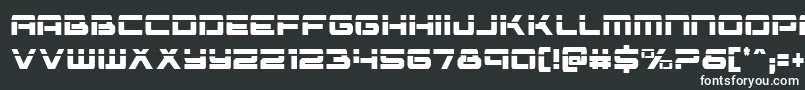 フォントVorpalcond – 黒い背景に白い文字