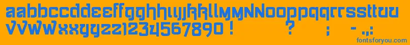 More about SiameseKatsong Font SiameseKatsong Font – Blue Fonts on Orange Background