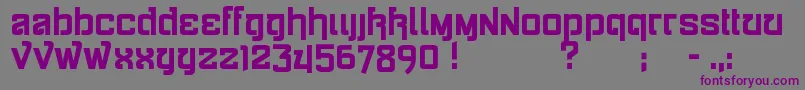 SiameseKatsong Font – Purple Fonts on Gray Background