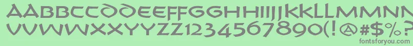 Подробнее о шрифте CrushyourenemiesRegular Шрифт CrushyourenemiesRegular – серые шрифты на зелёном фоне