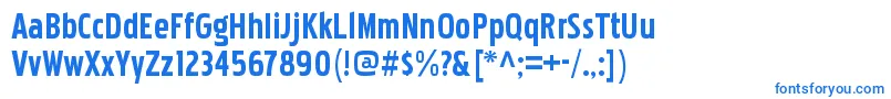 Шрифт PakenhamcdrgBold – синие шрифты