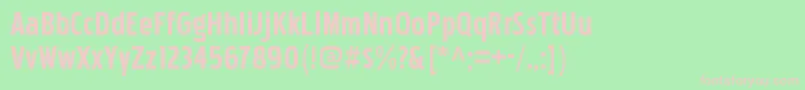 PakenhamcdrgBold Font – Pink Fonts on Green Background