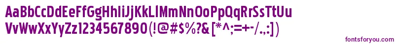 PakenhamcdrgBold Font – Purple Fonts on White Background