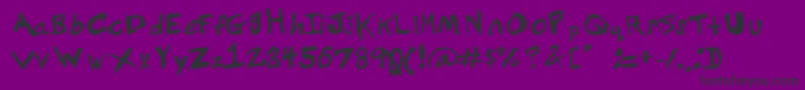 Grundy Font – Black Fonts on Purple Background