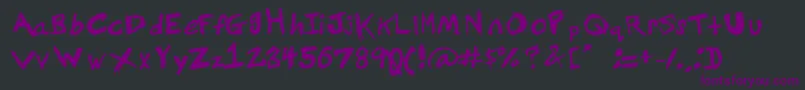 Grundy Font – Purple Fonts on Black Background