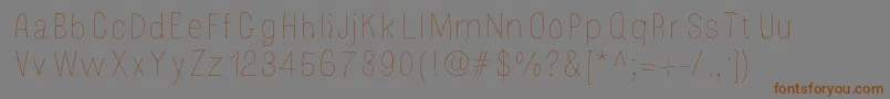 Mossy-Schriftart – Braune Schriften auf grauem Hintergrund