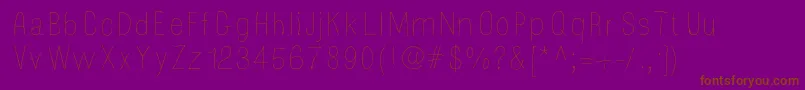 Mossy-fontti – ruskeat fontit violetilla taustalla