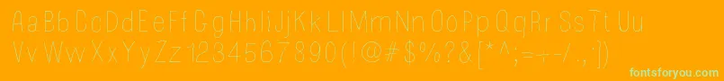 Mossy Font – Green Fonts on Orange Background