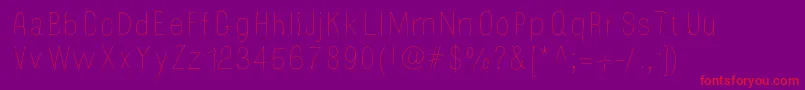 Mossy Font – Red Fonts on Purple Background