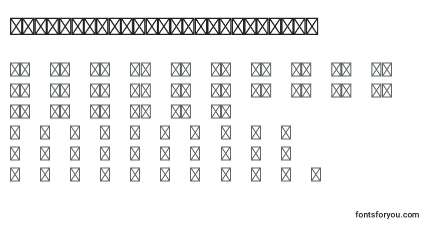 Schriftart GreymantlemvbstdOrnaments – Alphabet, Zahlen, spezielle Symbole