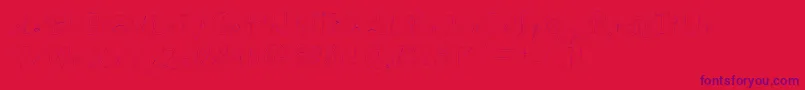 Whimsywischy Font – Purple Fonts on Red Background