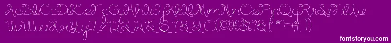 More about Listening Font Listening Font – White Fonts on Purple Background