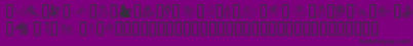 EvsDragons Font – Black Fonts on Purple Background