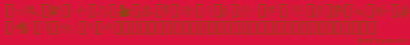 EvsDragons Font – Brown Fonts on Red Background