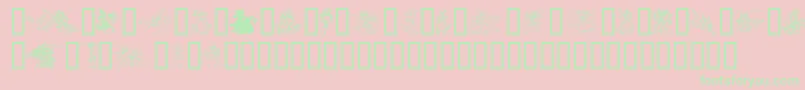 EvsDragons Font – Green Fonts on Pink Background