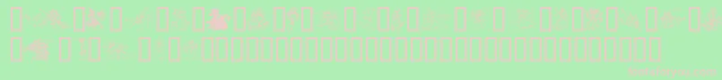 EvsDragons Font – Pink Fonts on Green Background