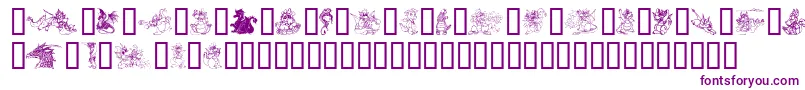 EvsDragons Font – Purple Fonts on White Background