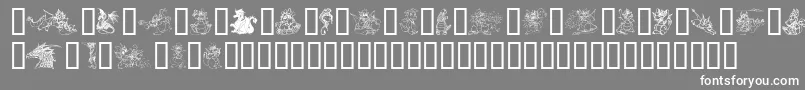 EvsDragons Font – White Fonts on Gray Background