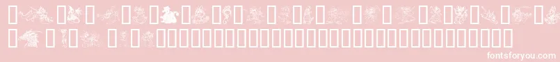 EvsDragons Font – White Fonts on Pink Background