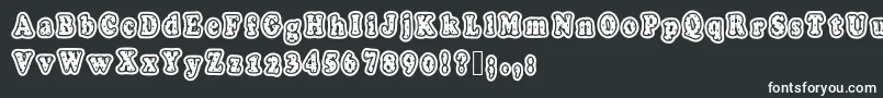Шрифт Polkaletterstamp – белые шрифты