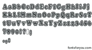  Polkaletterstamp font