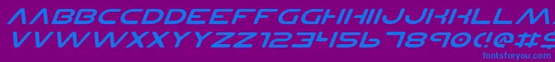 Planetnsv2ei Font – Blue Fonts on Purple Background