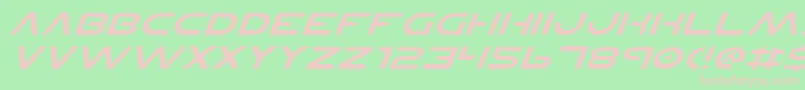 Planetnsv2ei Font – Pink Fonts on Green Background