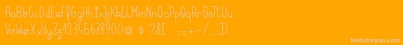 Keralaquestフォントについての詳細 フォントKeralaquest – オレンジの背景にピンクのフォント