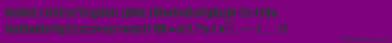 Joebobstraight Font – Black Fonts on Purple Background