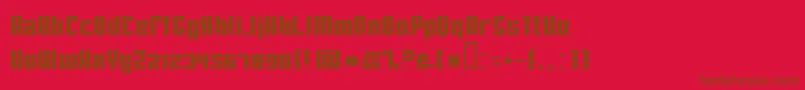 fuente Joebobstraight – Fuentes Marrones Sobre Fondo Rojo