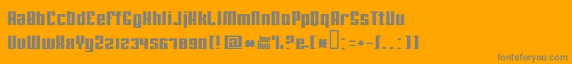 Joebobstraight Font – Gray Fonts on Orange Background