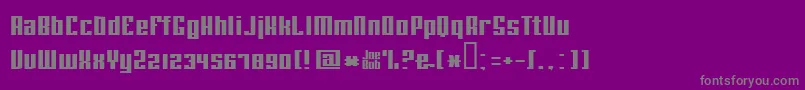 Joebobstraight Font – Gray Fonts on Purple Background