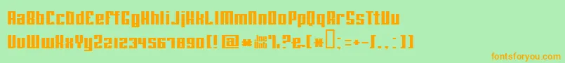 More about Joebobstraight Font Joebobstraight Font – Orange Fonts on Green Background