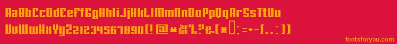 fuente Joebobstraight – Fuentes Naranjas Sobre Fondo Rojo