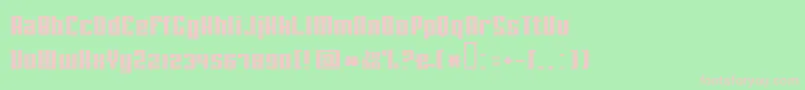 Joebobstraight Font – Pink Fonts on Green Background