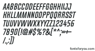  ChosenceBoldItalic font
