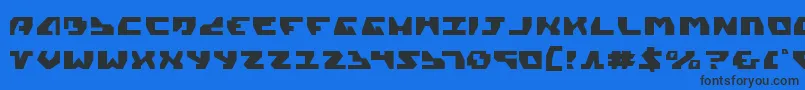 Gyrv2 Font – Black Fonts on Blue Background