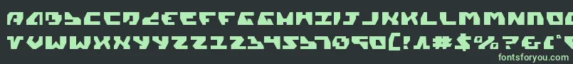 Gyrv2 Font – Green Fonts on Black Background